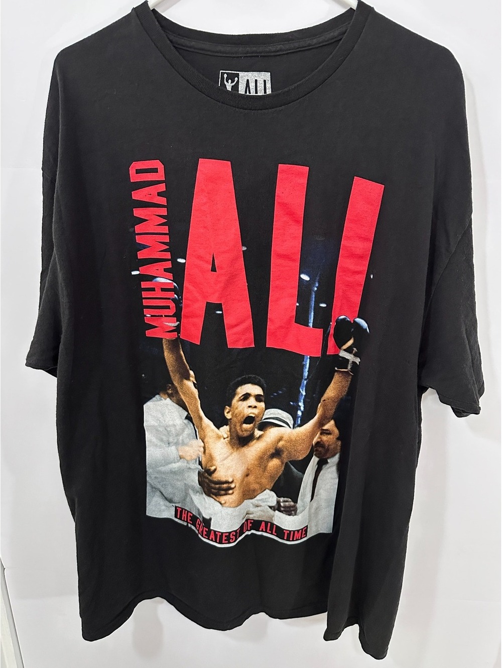 Muhammad Ali The Greatest of All Time T-Shirt Men's 2XL Black Boxing Graphic Tee